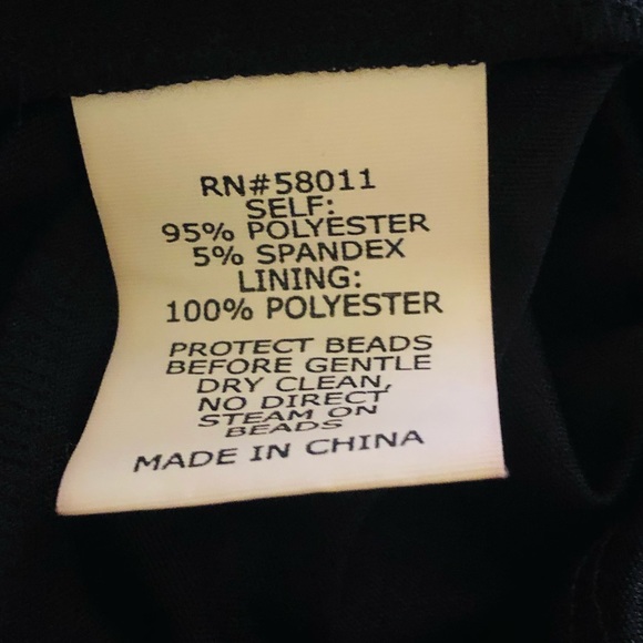 David Meister Evening Gown. Gold and Black Sequins. Jersey Fabric. Size 14. - Picture 11 of 15